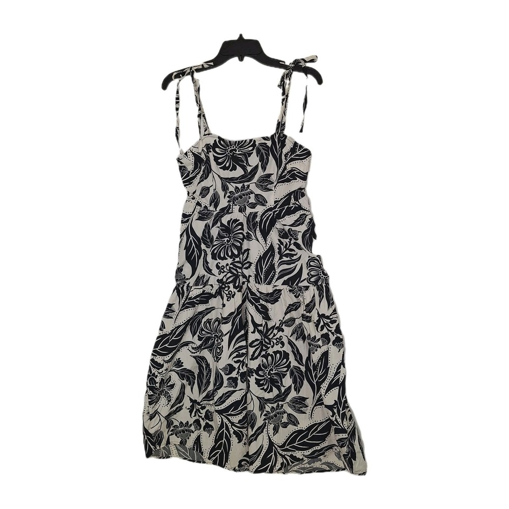 Cottagecore Romantic Resort Wear WHO WHAT WEAR Floral Dress S 100% Cotton Tiered - Picture 1 of 16